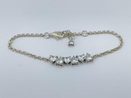 pulsera plata 925mm con circonita 