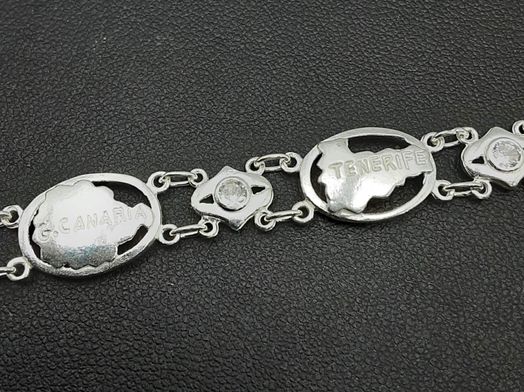 pulsera plata 925mm con circonita 