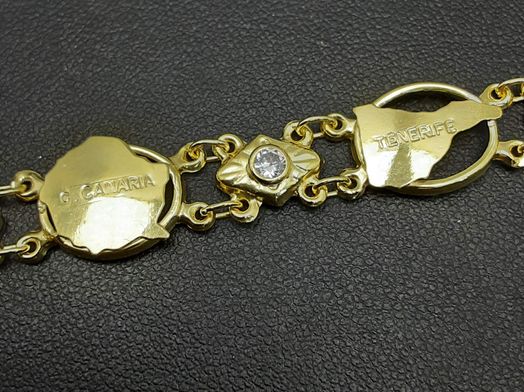 pulsera plata 925mm con circonita 