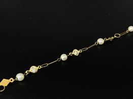 pulsera oro 18k con circonita 