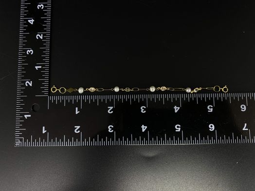 pulsera oro 18k con circonita 