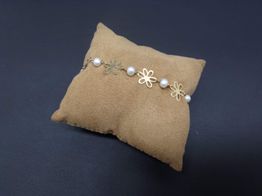 pulsera oro 18k con circonita 