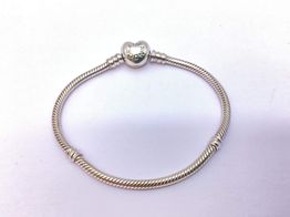 pulseira prata 925mm con sem pedra 