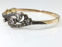 pulsera oro 14k con circonita 