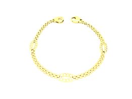 pulsera oro 18k con circonita 