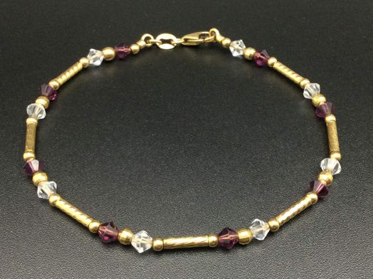 pulsera oro 18k con circonita 