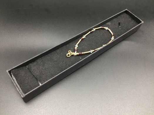 pulsera oro 18k con circonita 