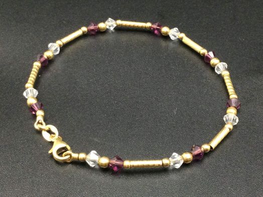 pulsera oro 18k con circonita 