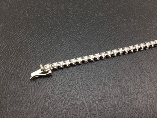 pulsera oro 18k con diamante,moisanita 