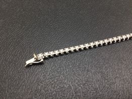 pulsera oro 18k con diamante,moisanita 