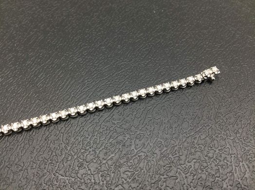 pulsera oro 18k con diamante,moisanita 