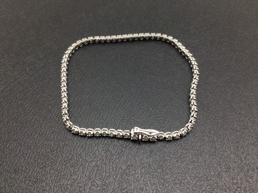 pulsera oro 18k con diamante,moisanita 