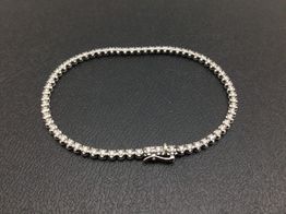 pulsera oro 18k con diamante,moisanita 