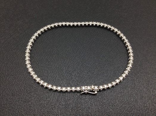 pulsera oro 18k con diamante,moisanita 