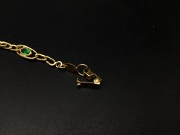 pulsera oro 18k con circonita 