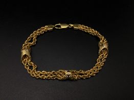 pulsera oro 18k con circonita 