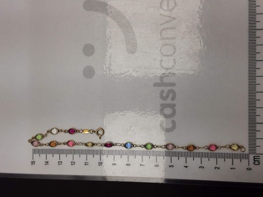 pulsera oro 18k con aguamarina,amatista,circonita,cuarzo,olivina,turquesa 