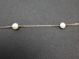 pulsera oro 18k con nacar 