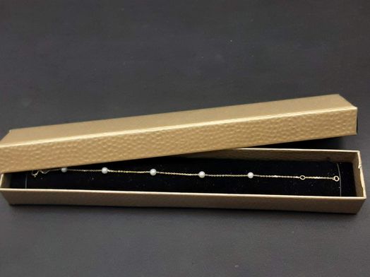 pulsera oro 18k con nacar 