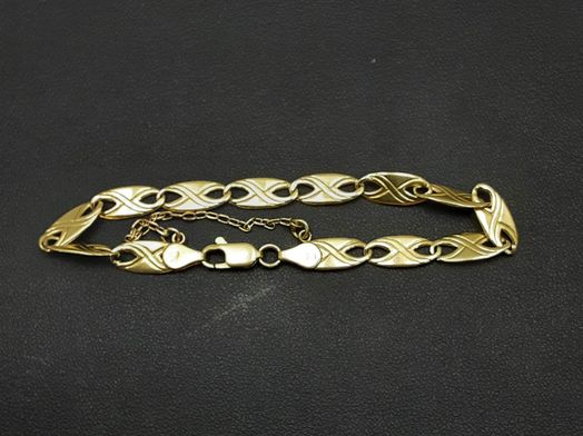 pulsera oro 18k con amatista 