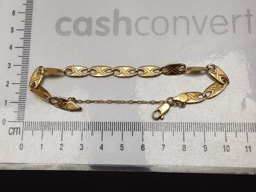 pulsera oro 18k con amatista 