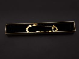 pulsera oro 18k con amatista 