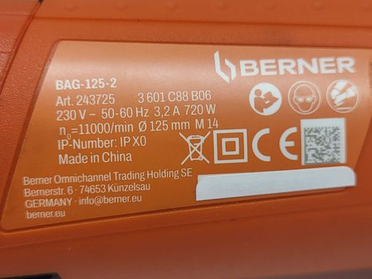 radial berner bag 125-2 ba