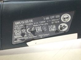 radial bosch gws 13-125 cie