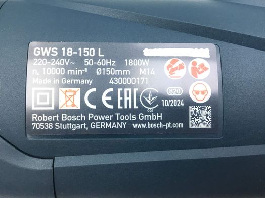 radial bosch gws 18-150 l