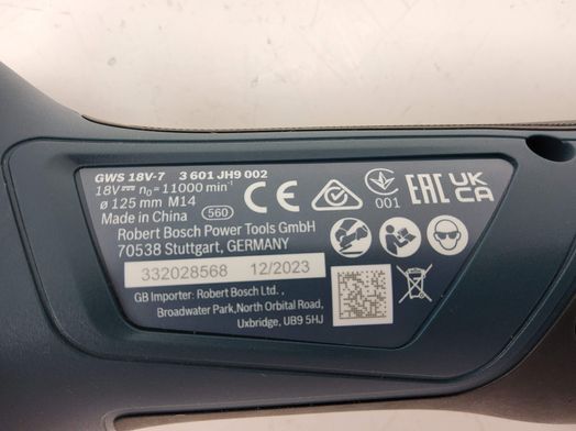 radial bosch gws 18v-7