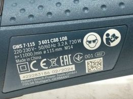 radial bosch gws 7-115