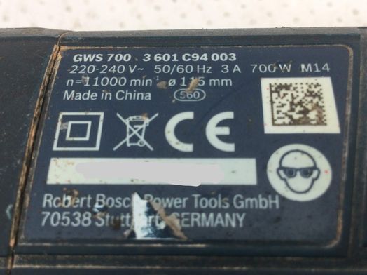 radial bosch gws 700