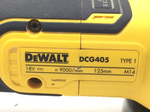 radial dewalt dcg405