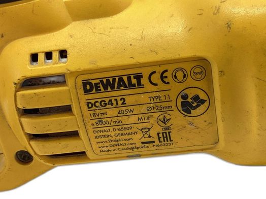 radial dewalt dcg412