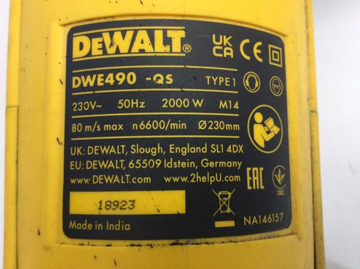 radial dewalt dwe490-qs