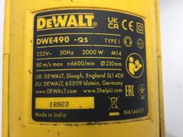 radial dewalt dwe490-qs
