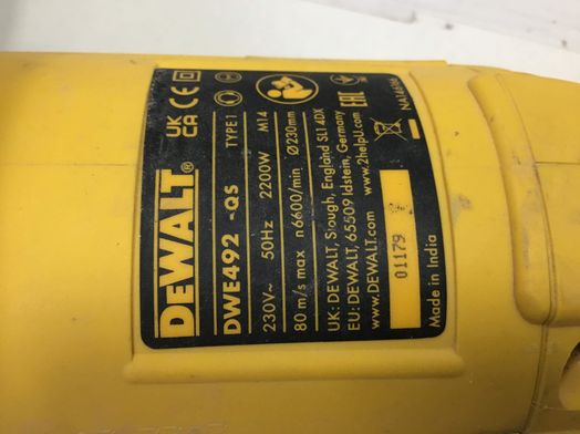 radial dewalt dwe492-qs