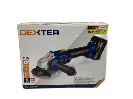 rebarbadora dexter dt-ag 18/125-2 li