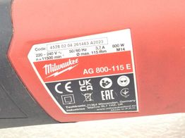 rebarbadora milwaukee ag800-115