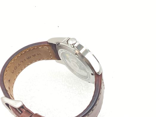 relogio gama alta homem hamilton khaki field king day date h644550