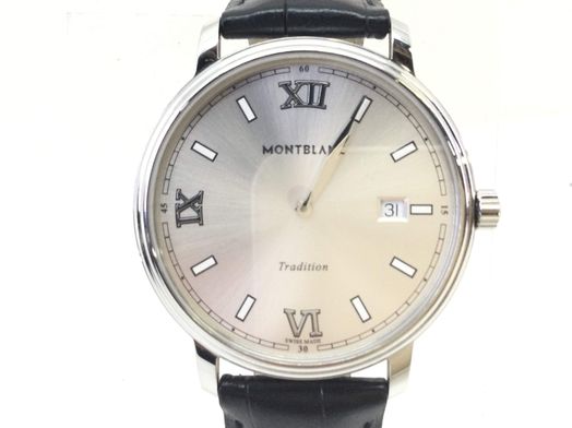 relogio gama alta homem montblanc tradition quartz 127775