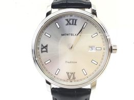 relogio gama alta homem montblanc tradition quartz 127775