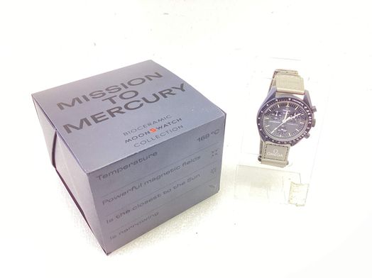 relogio pulseira homem swatch mission to mercury