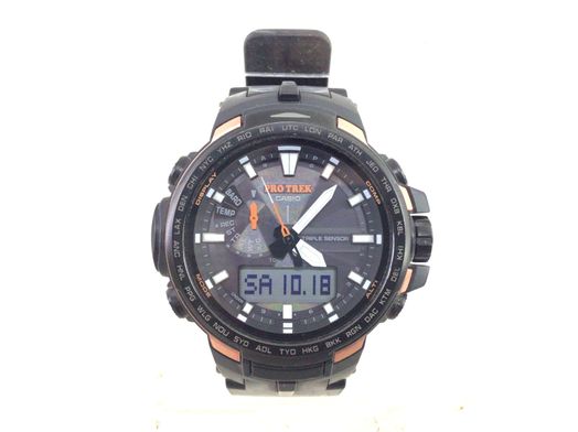 relogio pulseira premium homem casio protrek prw-6100y