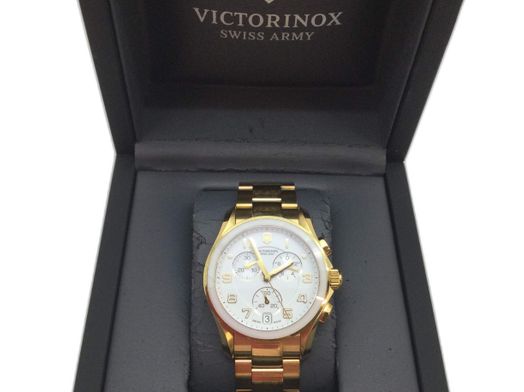 relogio pulseira premium homem victorinox swiss army chrono classic 241537
