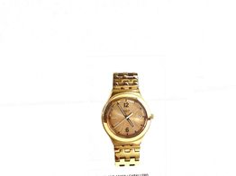 reloj pulsera se&ntilde;ora swatch irony dourado