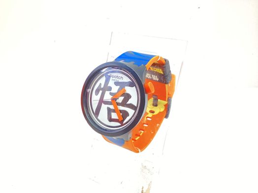 relogio pulseira unissexo swatch dragon ball z