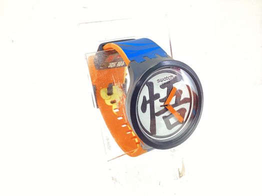 relogio pulseira unissexo swatch dragon ball z
