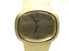 reloj de oro longines flagship