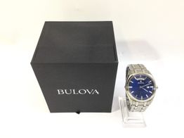 reloj pulsera caballero bulova classic blue dial